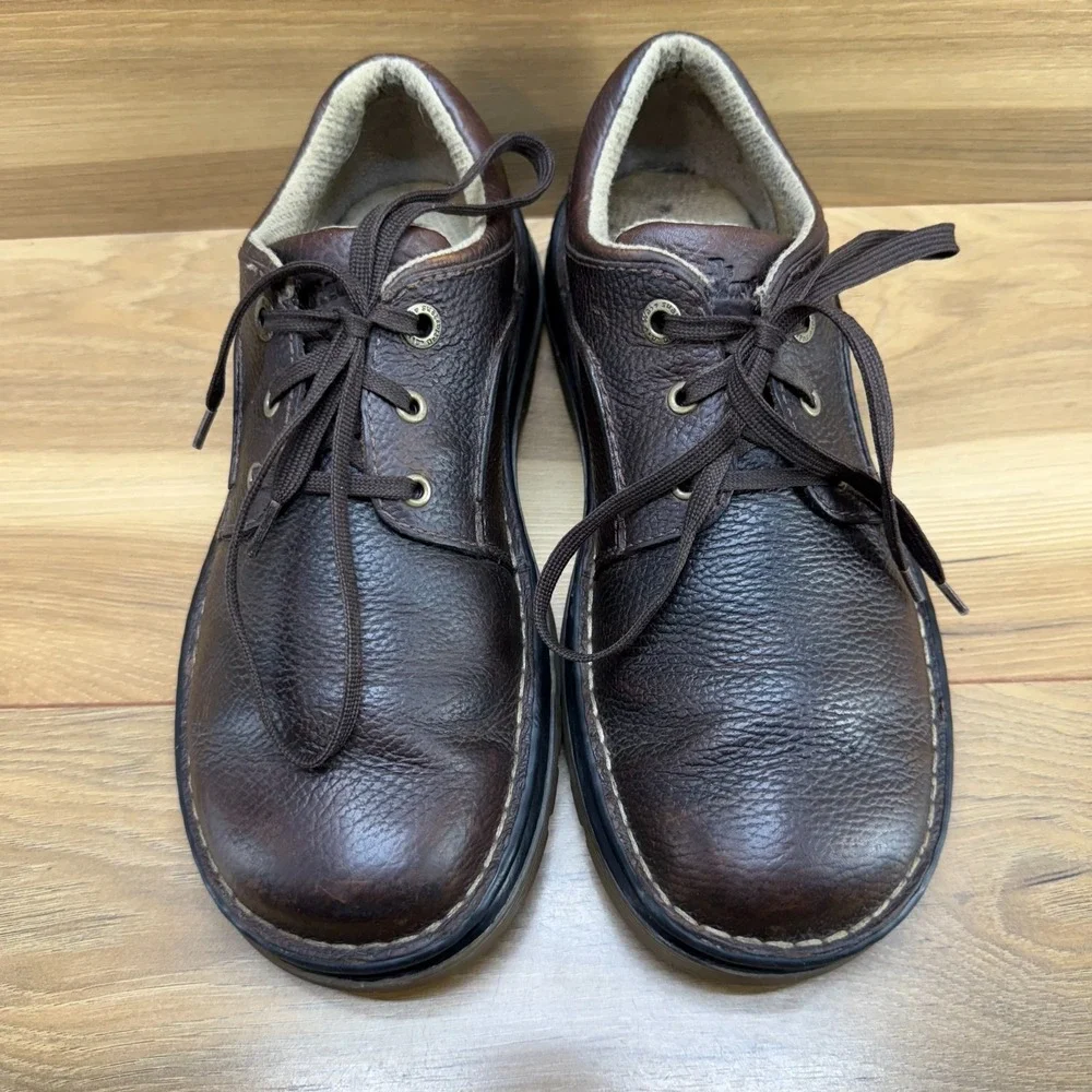 Dr Martens Brown Leather Oxfords Mens 8 Low Top Casual Shoes EU 41